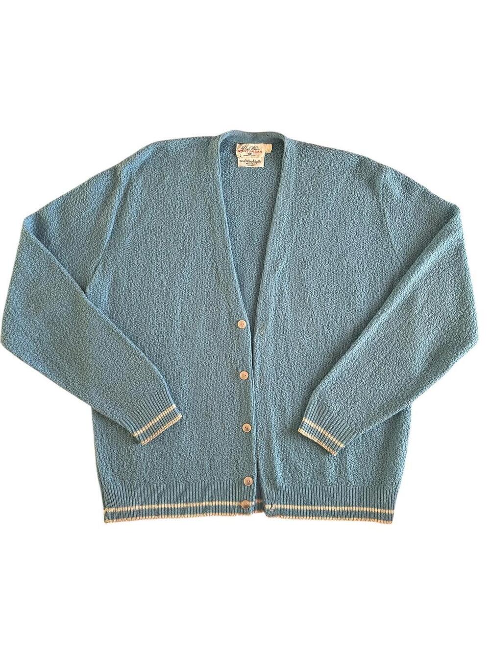 Vintage John Blair Sportswear Blue Cardigan